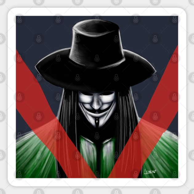 the mask for v for vendetta Sticker by jorge_lebeau